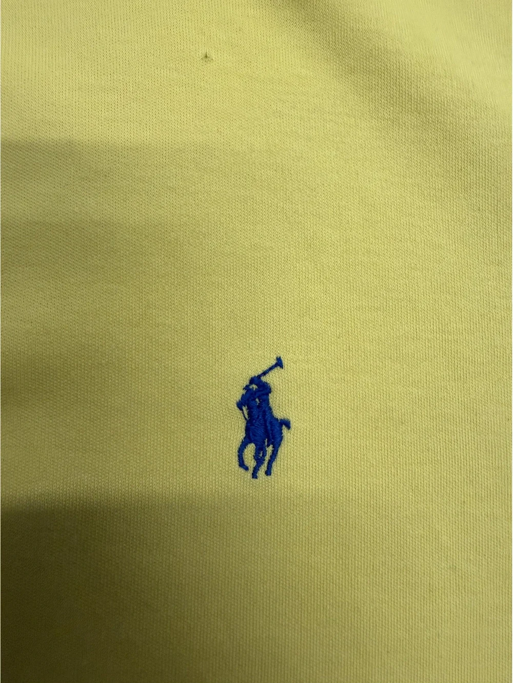 Polo Ralph Lauren Yellow Polo Shirt with Blue Logo